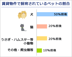 賃貸物件で飼育されているペット！犬・猫・ハムスターウサギハチュウ類